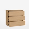 Komoda z 3 szufladami ALICE SPRINGS elegancia oak - 4