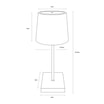 Lampa stołowa LED na baterie 3AAA czarna POLLI - 5