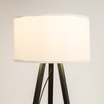 Lampa podłogowa trójnóg czarno-biała PIKO - 5