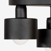 Lampa sufitowa czarna BARI 3 - 3