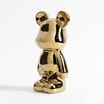 Figurka dekoracyjna MIŚ złota 26 cm - 2