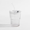 Szklanka ze słomką i pokrywką 350 ml - 1