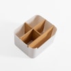 Organizer z przegródkami biały 18,2x14,6x9,3 cm - 4