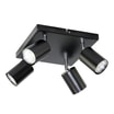 Lampa sufitowa 4-punktowa czarna ORO GAVIA - 1