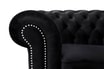 Sofa 4-osobowa glamour czarna CHESTER - 5
