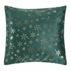 Poszewka dekoracyjna zielona SNOWFLAKE 40x40 cm - 1