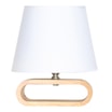 Lampa stołowa bambusowa abażur biały 22,5 cm - 1