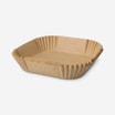 Papier do pieczenia AIRFRYER kwadratowy 16x16x4,5 cm 50 sztuk - 1