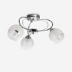 Lampa sufitowa 3 klosze chrom fi 45 cm - 1