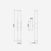 Kinkiet LED IP44 8W srebrny EDDIE 43 cm - 2