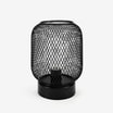 Lampa dekoracyjna LED siatkowy klosz czarna 14x16,5 cm - 1