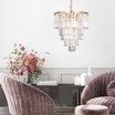 Lampa wisząca glamour złota AMEDEO 48 cm - 5