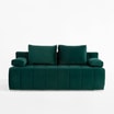 Sofa welurowa butelkowa zieleń ISOLA NEW - 1