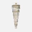 Lampa wisząca do salonu glamour złota LUXE 280 cm - 1