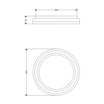 Plafon LED RGB czarny RATI  z pilotem 49,3 cm - 4