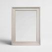 LINEN lustro 60X90 cm w beżowej ramie - 5