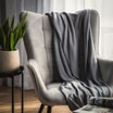 Koc polarowy czarny PRIMA 120x150 cm - 2