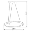 Lampa wisząca LED GIRONA 65 cm - 2