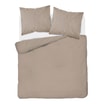 Pościel bawełniana adamaszek taupe PURE 160x200 cm - 1