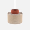 Lampa wisząca abażur DUO JUTA BROWN - 2