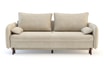Sofa beżowa VAMOS nóżki orzech - 1