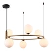 Lampa wisząca 6 kul złota AMILY - 1