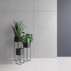 Kwietnik metalowy czarny LORIENTS 67 cm - 2