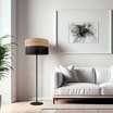 Lampa podłogowa boho z abażurem NICOL - 5