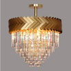 Lampa sufitowa glamour złota LYON - 2