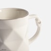 Kubek geometryczny biały 390 ml - 2