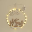 Dekoracja świąteczna LED, wianek, 40 cm, MIX - 3