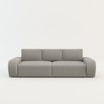 Sofa rozkładana 4-osobowa CAPPA jasnoszara - 1