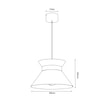 Lampa wisząca czarno-złota NORGE - 6