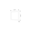 Oświetlenie LUMEN 3-punktowe QUADRO LED Z-3FOT-BI-BZ-TS, barwa zimna - 3