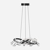 Lampa wisząca LED czarna chrom MAIA z pilotem - 4