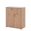Komoda TEMPRA 2 niska 2D2S, dąb artisan - 1