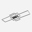 Lampa sufitowa LED ramka czarna ERVI z pilotem - 2