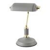 Lampa biurkowa retro szaro-złota ROMA - 3