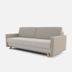 Sofa rozkładana 3-osobowa beżowa LISA - 2
