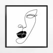 Obraz w czarnej ramie BLACK FACE I 50x50 cm - 1