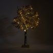 Drzewko dekoracyjne 40 LED złote 60 cm - 4