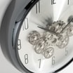 Zegar na ścianę z podwójnym mechanizmem antracytowy 35 cm - 2