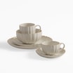 Talerz obiadowy porcelanowy ZŁOTY RANT 26,6 cm - 5