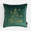 Poszewka z choinką ciemnozielona TWINKLE 45x45 cm - 1