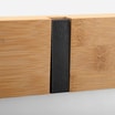 Wieszak bambusowy z 5 haczykami, 50x5,5 cm - 3