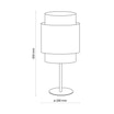 Lampka nocna rattanowa biała BOHO - 3