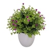 Sztuczny kwiat w doniczce fioletowy 30 cm - 1