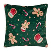 Poszewka świąteczna w ciasteczka GINGER 45x45 cm - 1