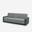 Sofa rozkładana 3-osobowa szara VILA NEW - 2