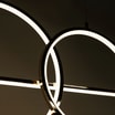 Lampa wisząca LED 2 pierścienie złota CHOLET - 4